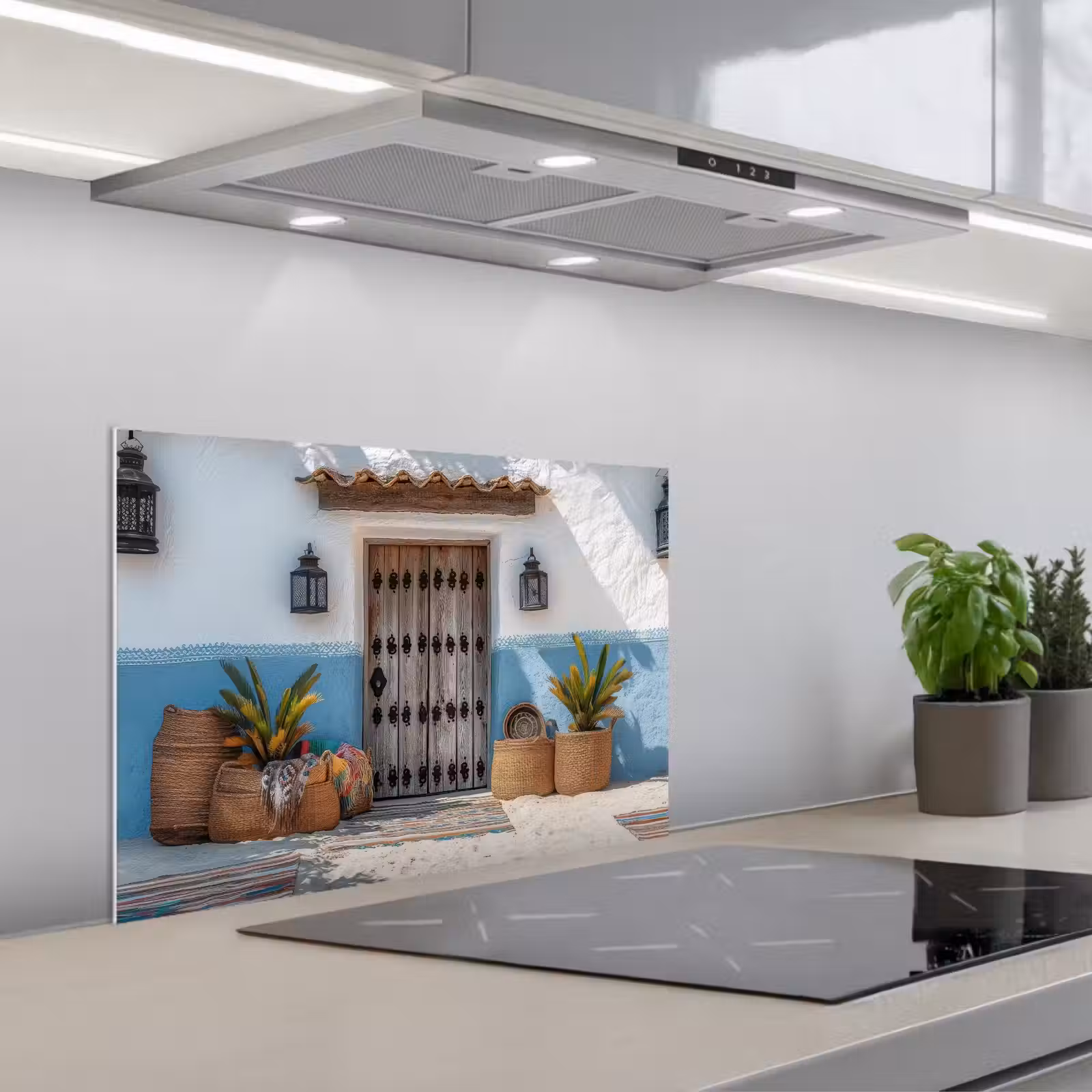 Paraschizzi cucina - Porta - Cestini - Piante — 1