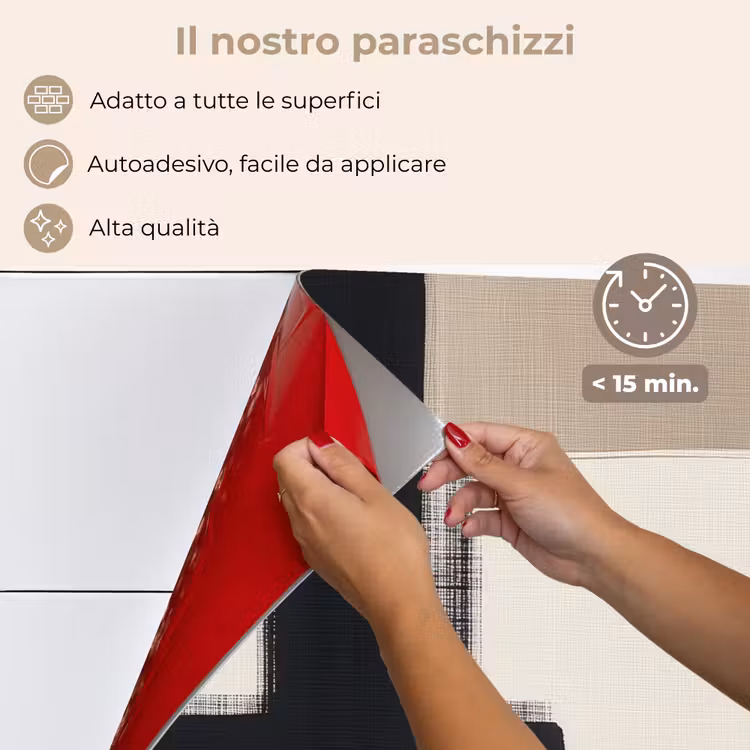 Paraschizzi cucina - Nero - Astratto - Giapponese — 4