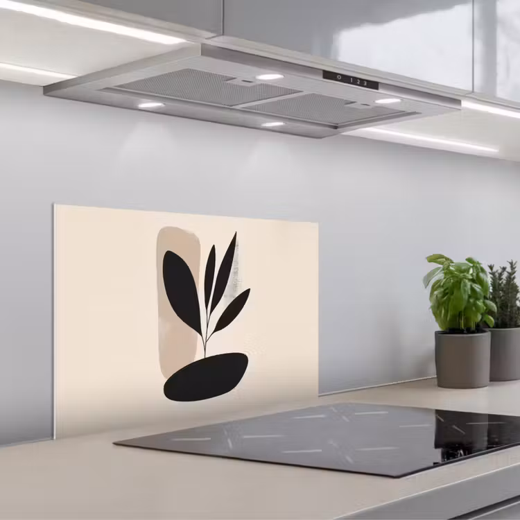Paraschizzi cucina - Pianta - Beige - Giapponese — 1