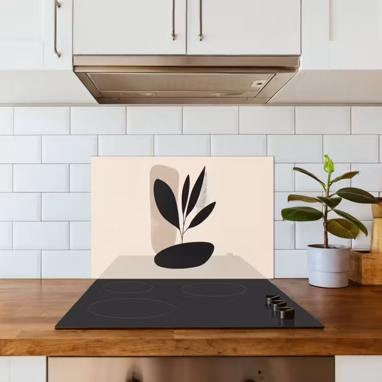 Paraschizzi cucina - Pianta - Beige - Giapponese — 3