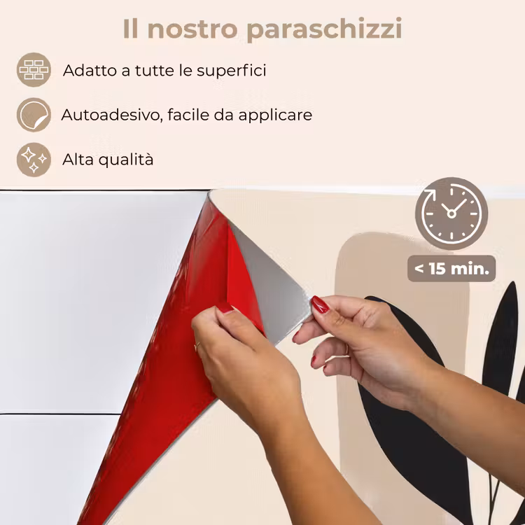 Paraschizzi cucina - Pianta - Beige - Giapponese — 4
