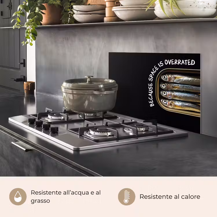 Paraschizzi cucina - Sardine - Testo - Pesce - In scatola — 2