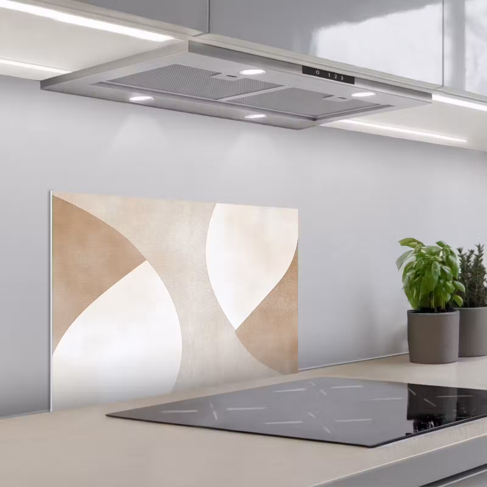 Paraschizzi cucina - Marrone - Giapponese - Astratto — 1