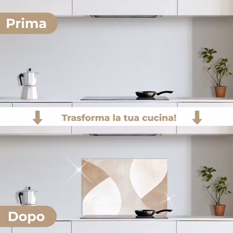 Paraschizzi cucina - Marrone - Giapponese - Astratto — 7