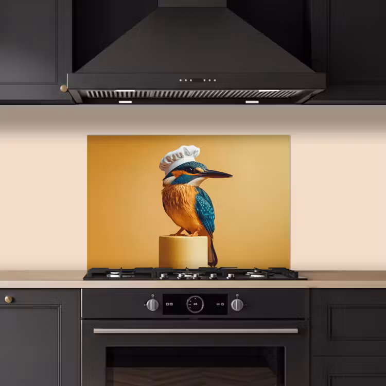 Paraschizzi cucina - Martin pescatore - Pilastro - Cappello da cuoco - Uccello — 5