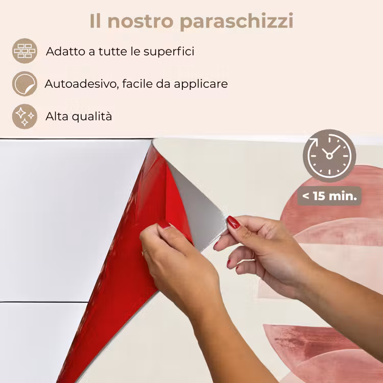 Paraschizzi cucina - Minimalista - Cerchi - Rosa — 4