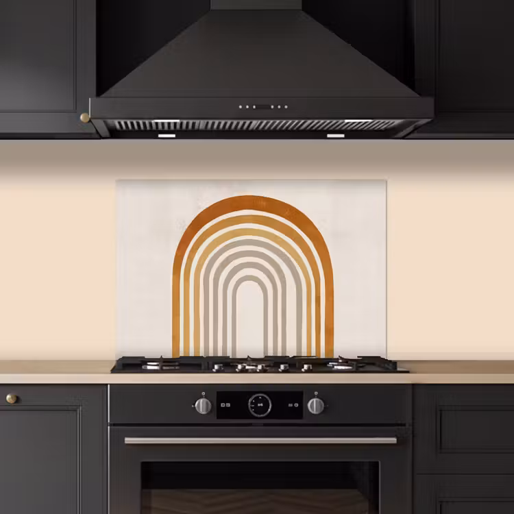 Paraschizzi cucina - Minimalista - Fiocco - Linee - Beige — 5