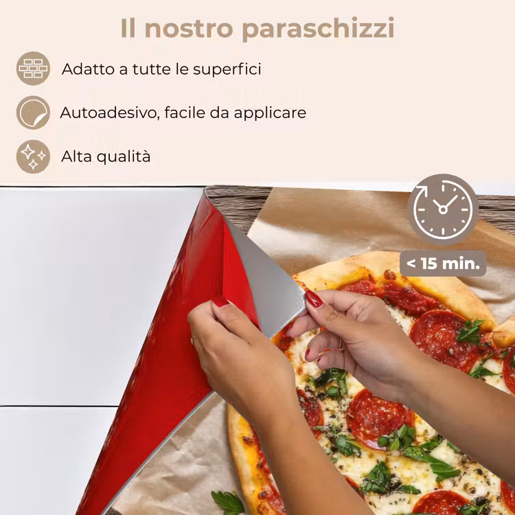 Paraschizzi cucina - Pizza - Cuore - Peperoni - Pomodoro — 4