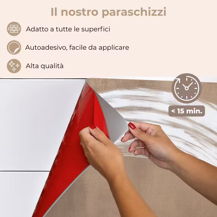 Paraschizzi cucina - Vernice - Marrone - Japandi — 4