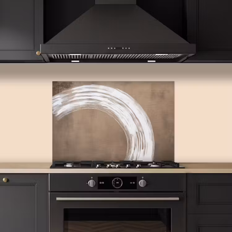 Paraschizzi cucina - Vernice - Marrone - Japandi — 5