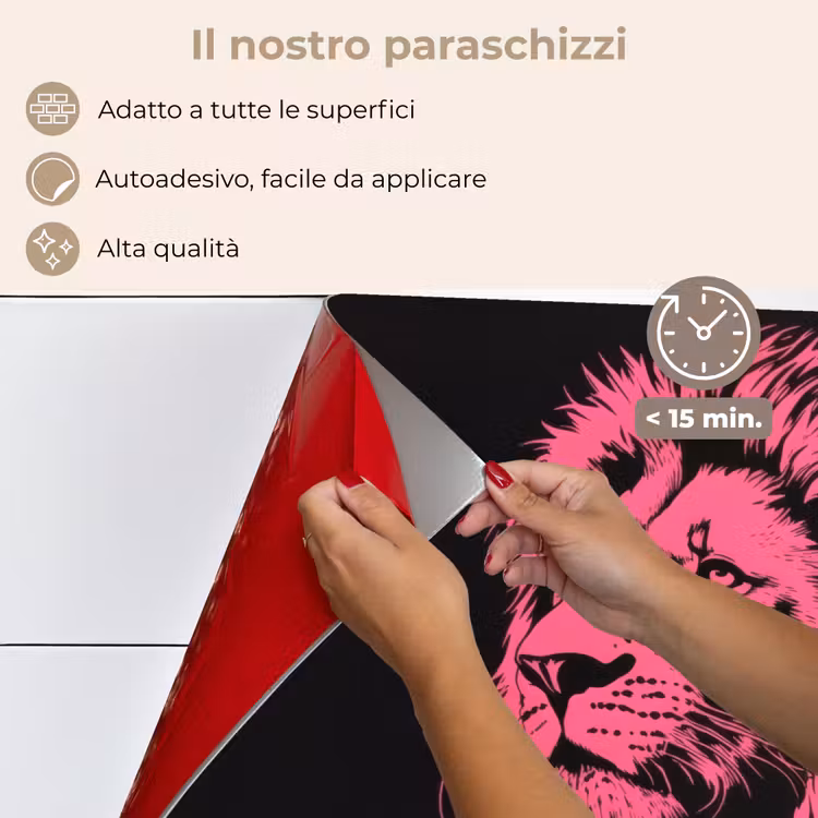 Paraschizzi cucina - Leone - Nero - Rosa - Neon — 4