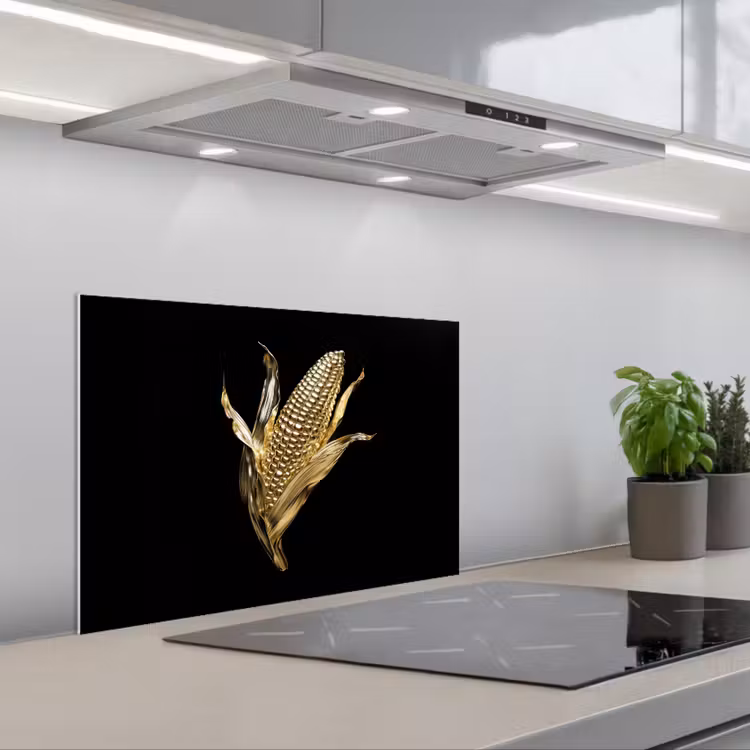 Paraschizzi cucina - Mais - Cibo - Oro - Nero — 1