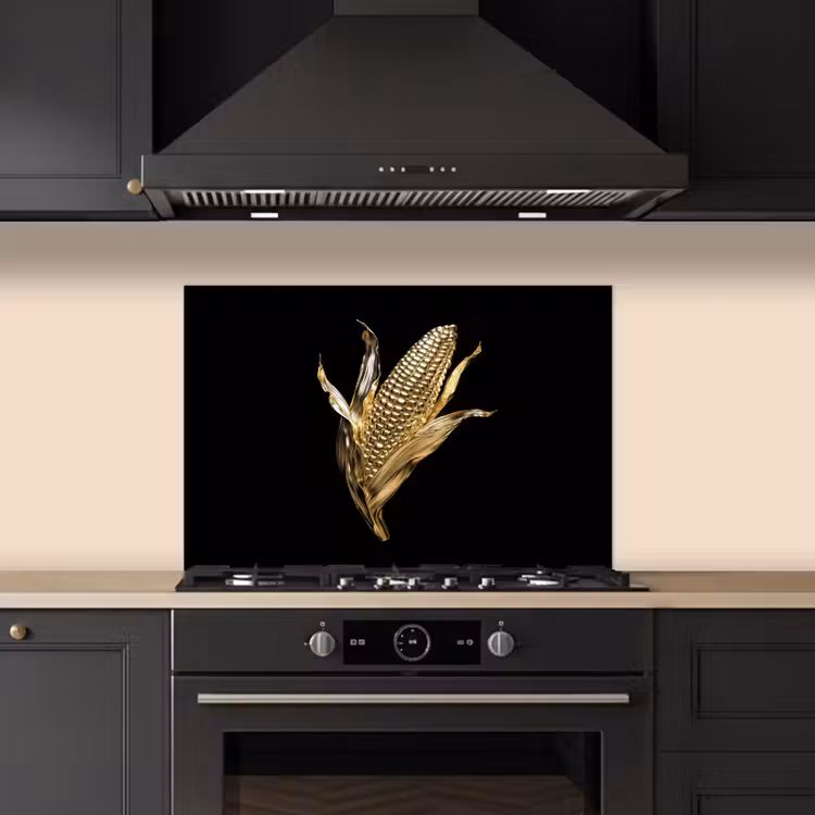 Paraschizzi cucina - Mais - Cibo - Oro - Nero — 5