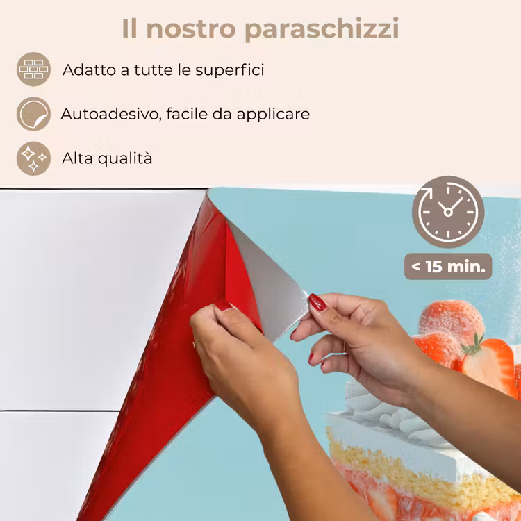 Paraschizzi cucina - Panna montata - Torta - Blu - Cibo — 4