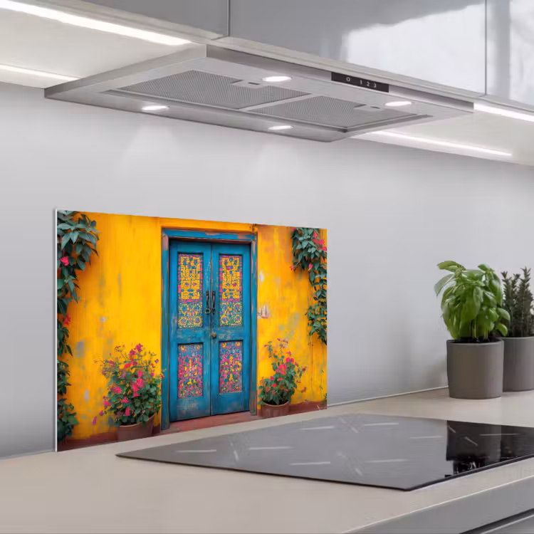 Paraschizzi cucina - Porte - Colorate - Piante — 1