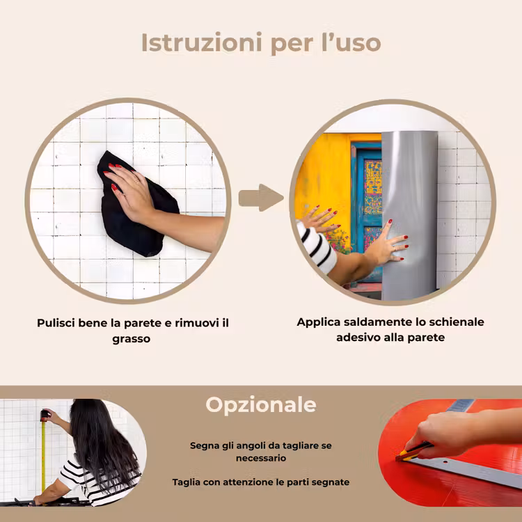 Paraschizzi cucina - Porte - Colorate - Piante — 6