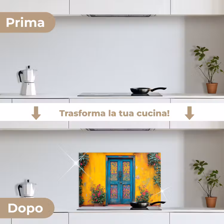 Paraschizzi cucina - Porte - Colorate - Piante — 7