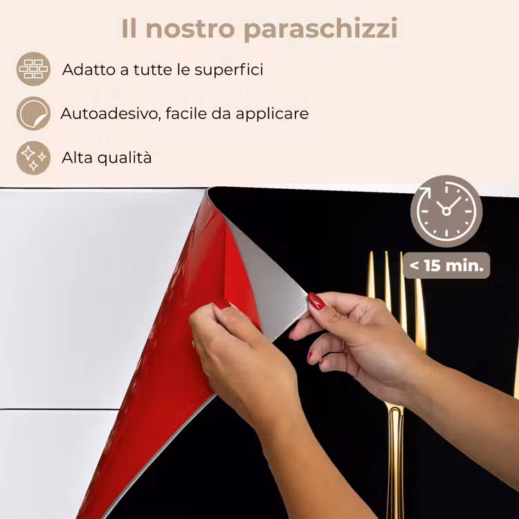Paraschizzi cucina - Posate - Oro - Coltello - Forchetta — 4
