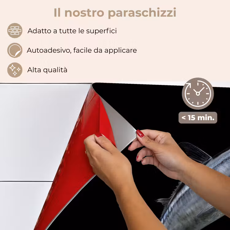 Paraschizzi cucina - Sgombro - Pesce - Nero — 4