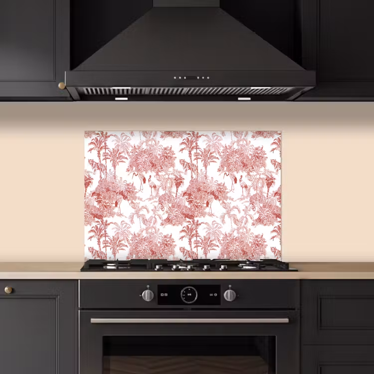 Paraschizzi cucina - Tigre - Giungla - Natura - Rosso — 5