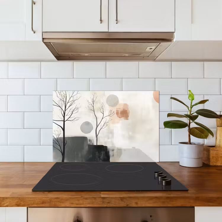Paraschizzi cucina - Wabi sabi - Beige - Pianta — 3