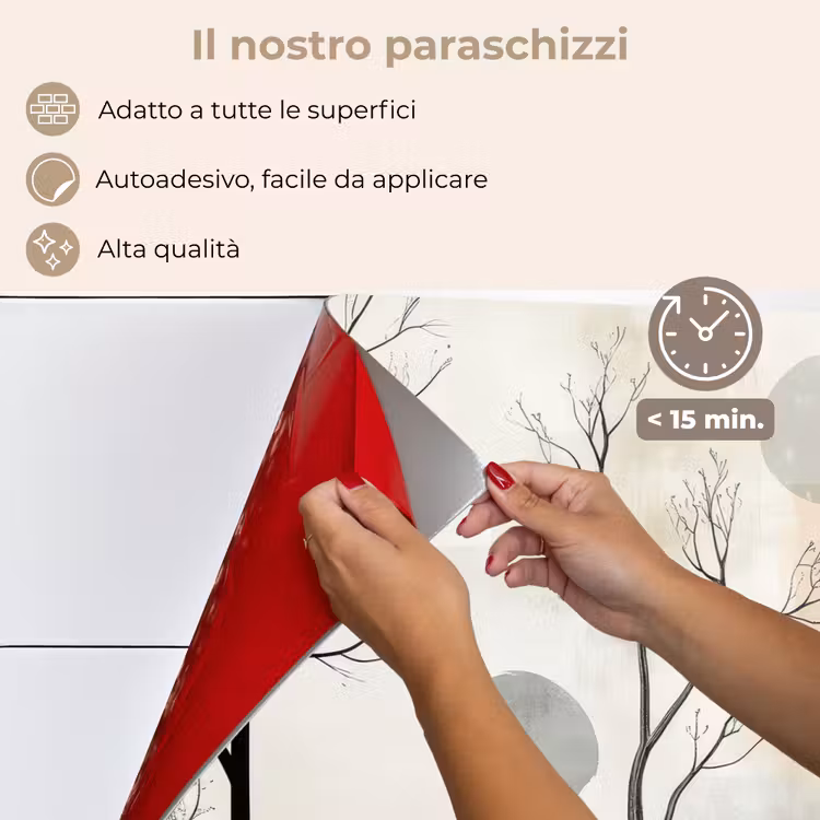 Paraschizzi cucina - Wabi sabi - Beige - Pianta — 4