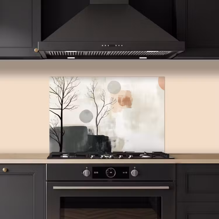 Paraschizzi cucina - Wabi sabi - Beige - Pianta — 5