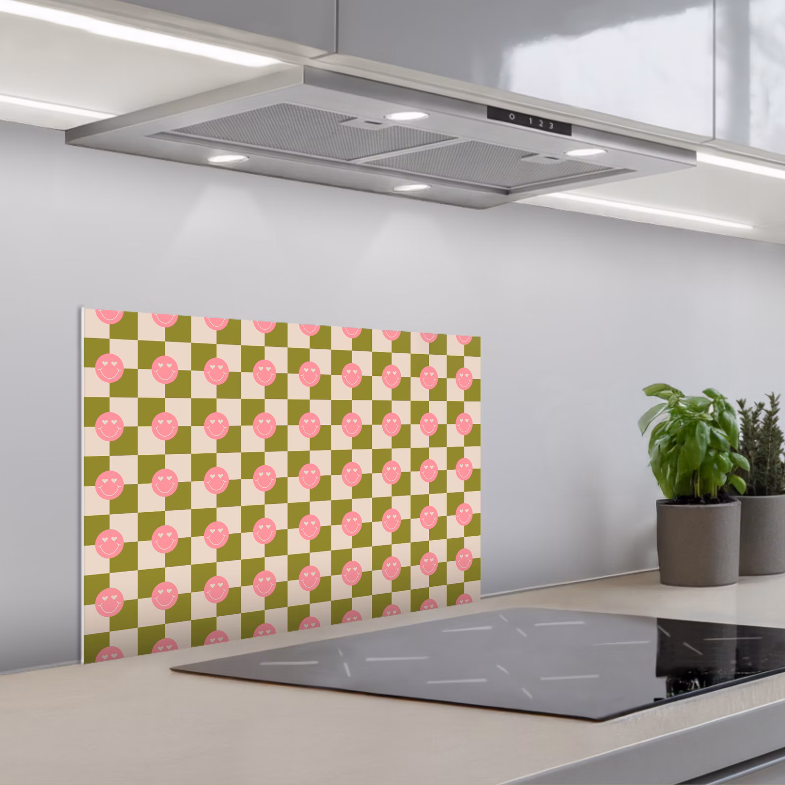 Paraschizzi cucina - Motivo - Smileys - Blocchi — 1