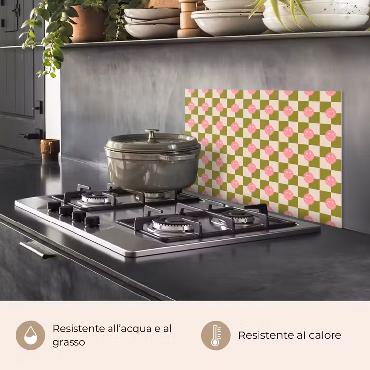 Paraschizzi cucina - Motivo - Smileys - Blocchi — 2