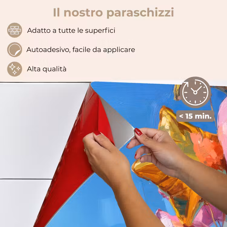 Paraschizzi cucina - Palloncini - Oro - A forma di stella - Rosa — 4
