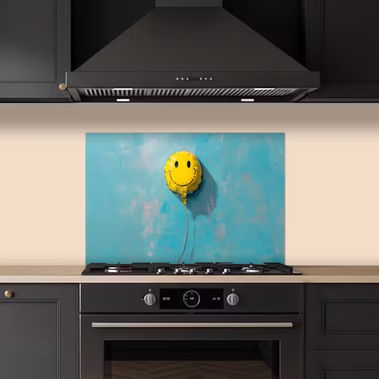Paraschizzi cucina - Palloncino - Giallo - Smiley — 5