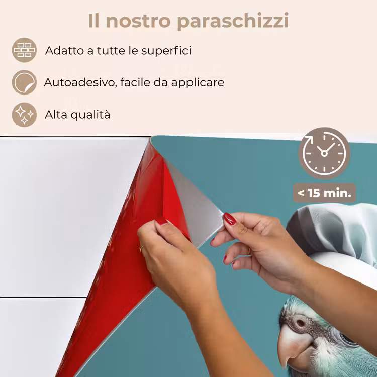 Paraschizzi cucina - Parrocchetto - Uccello - Cappello da cuoco - Carino — 4
