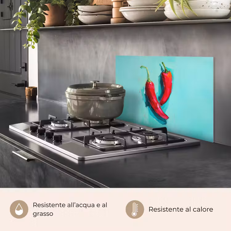 Paraschizzi cucina - Peperoncino - Tinto - Rosso — 2