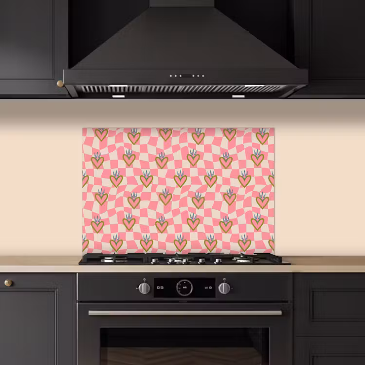 Paraschizzi cucina - Rosa - Retrò - Fantasia - Bloccato — 5