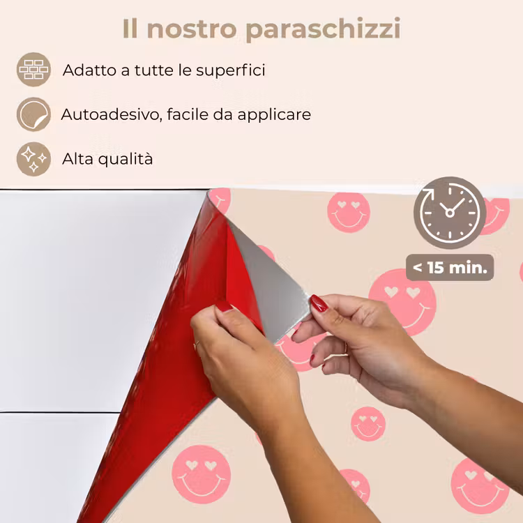 Paraschizzi cucina - Smiley - Cuore - Occhi - Modello — 4