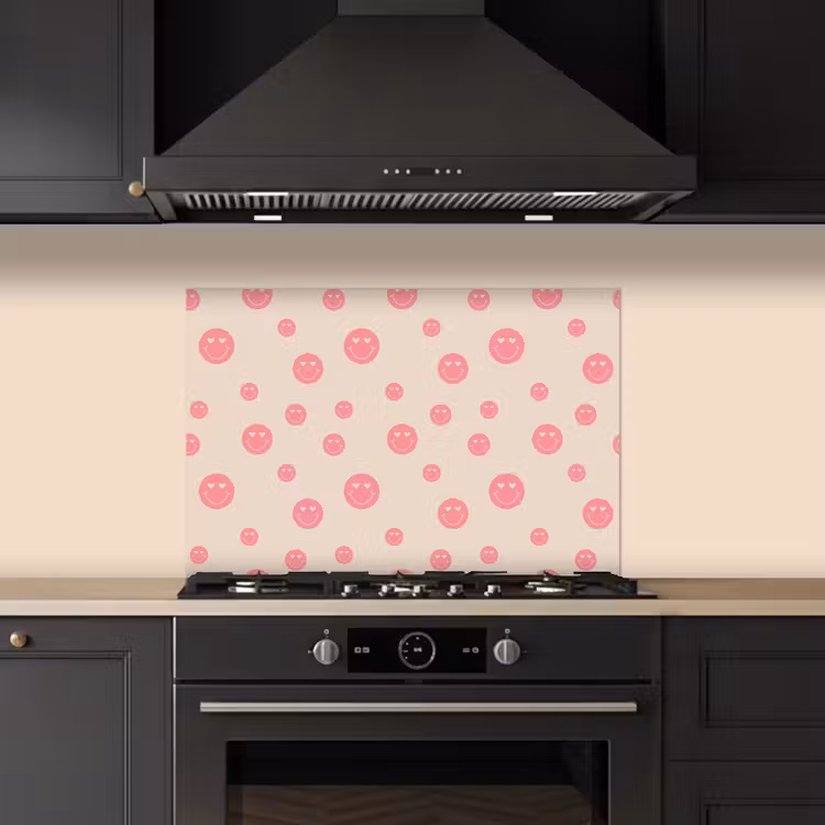 Paraschizzi cucina - Smiley - Cuore - Occhi - Modello — 5