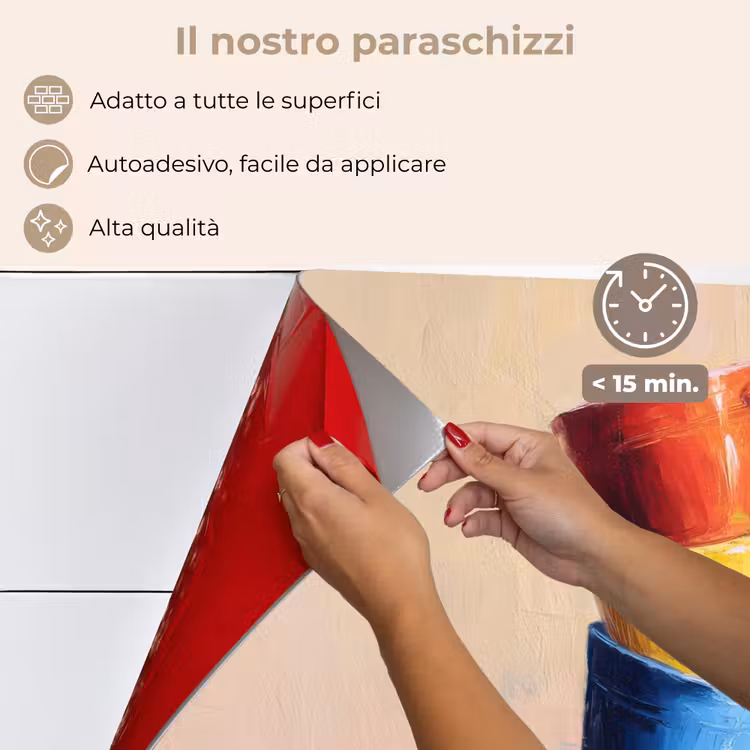 Paraschizzi cucina - Tazze - Impilate - Ceramica - Colorate — 4