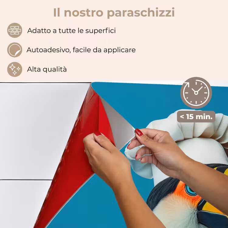 Paraschizzi cucina - Tucano - Pappagallo - Uccello - Cappello da cuoco — 4
