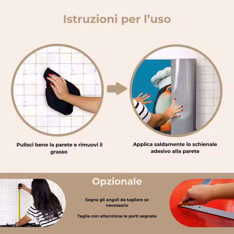 Paraschizzi cucina - Tucano - Pappagallo - Uccello - Cappello da cuoco — 6