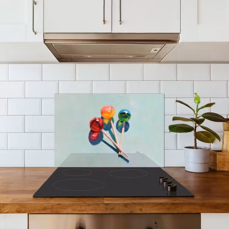 Paraschizzi cucina - Lecca-lecca - Ombra - Tre - Blu — 3