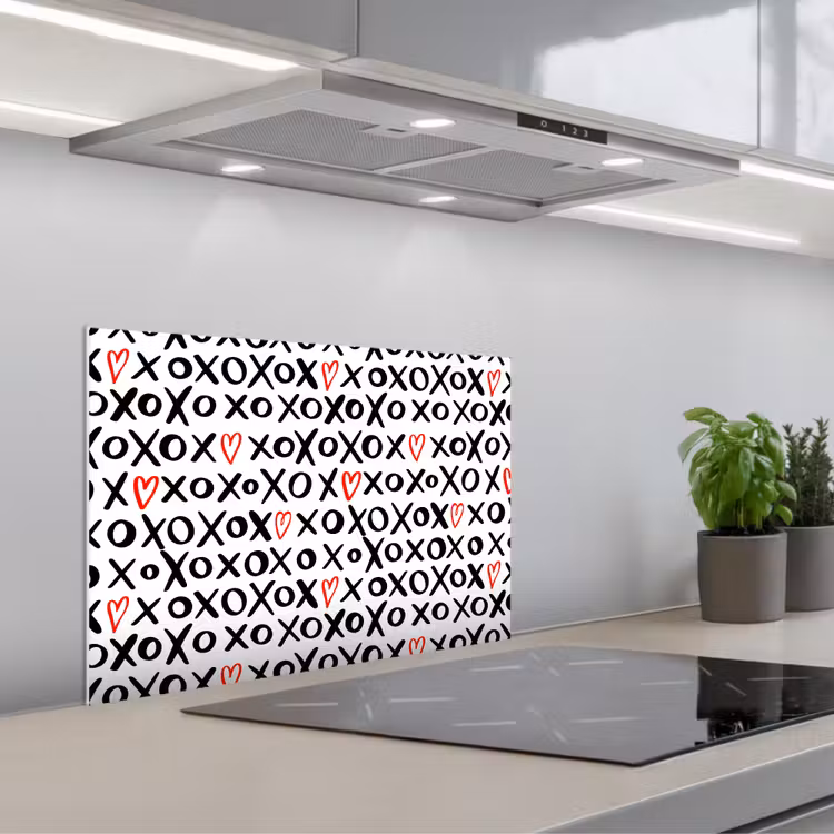 Paraschizzi cucina - Personaggi - Cuori - Rosso — 1