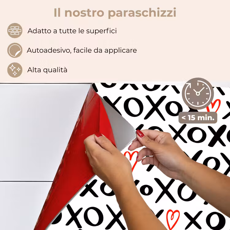 Paraschizzi cucina - Personaggi - Cuori - Rosso — 4