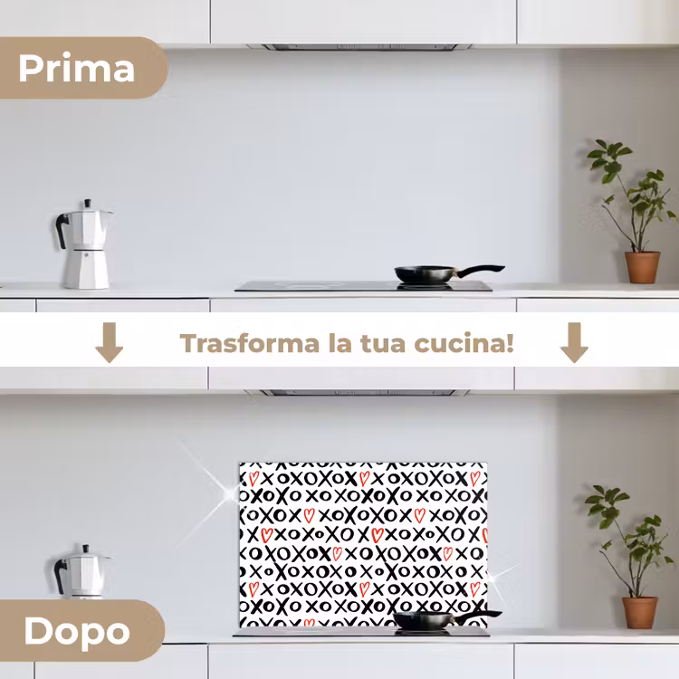 Paraschizzi cucina - Personaggi - Cuori - Rosso — 7