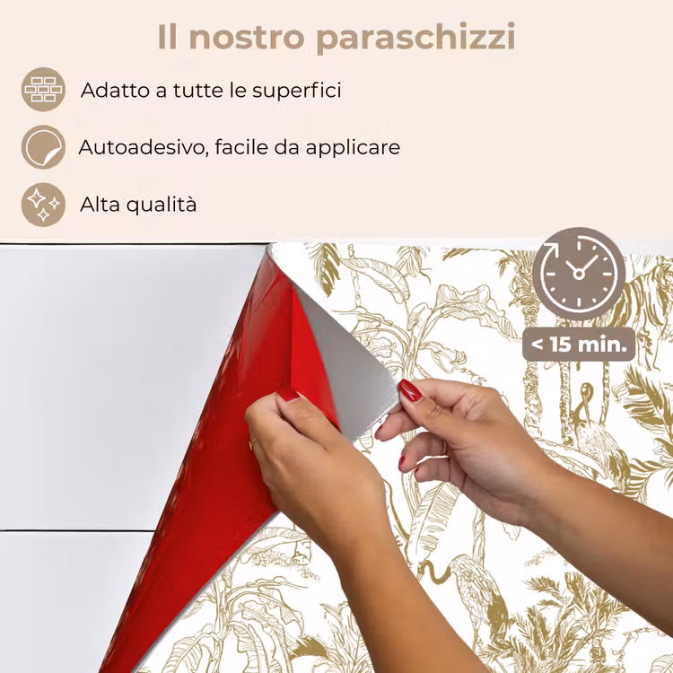 Paraschizzi cucina - Tigre - giungla - Beige — 4