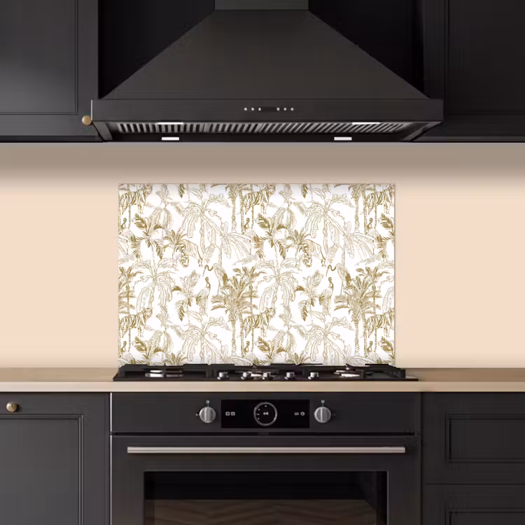 Paraschizzi cucina - Tigre - giungla - Beige — 5
