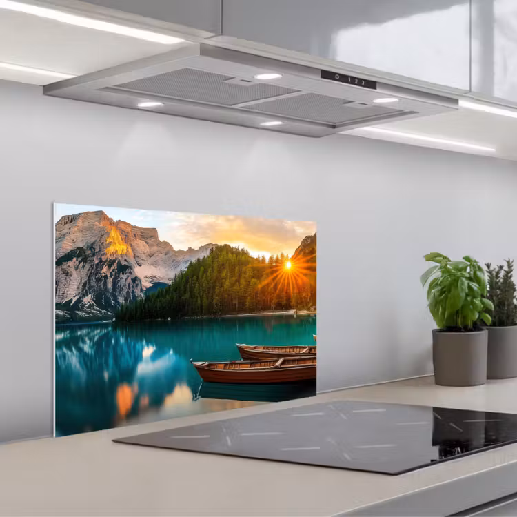 Paraschizzi cucina - Lago - Montagne - Tramonto - Barca — 1