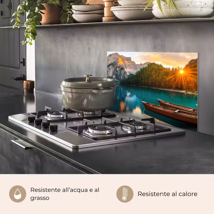 Paraschizzi cucina - Lago - Montagne - Tramonto - Barca — 2
