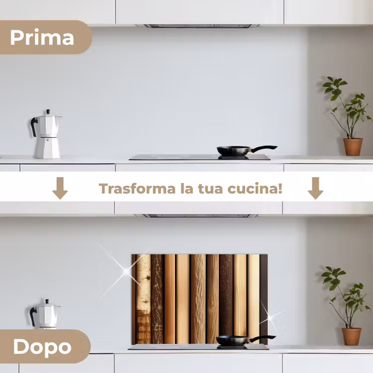 Paraschizzi cucina - Legno - Ripiani - Naturale — 7