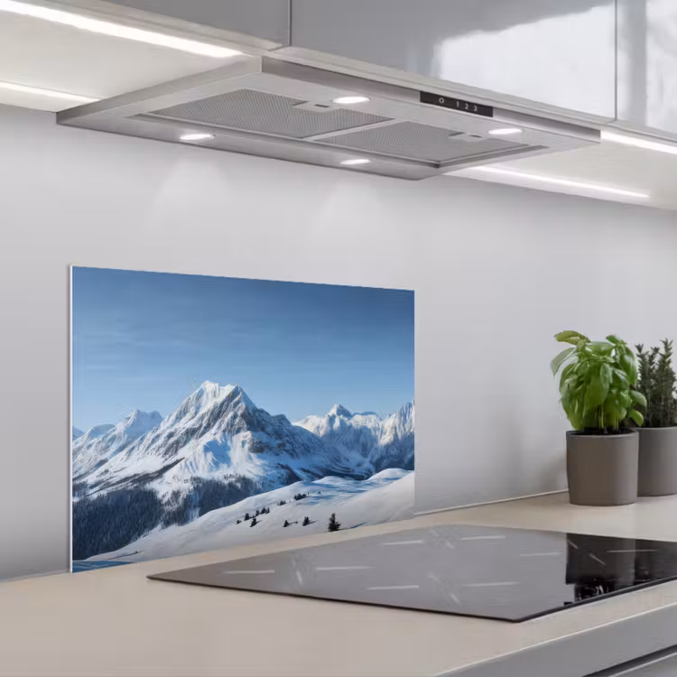 Paraschizzi cucina - Montagne - Neve - Inverno — 1