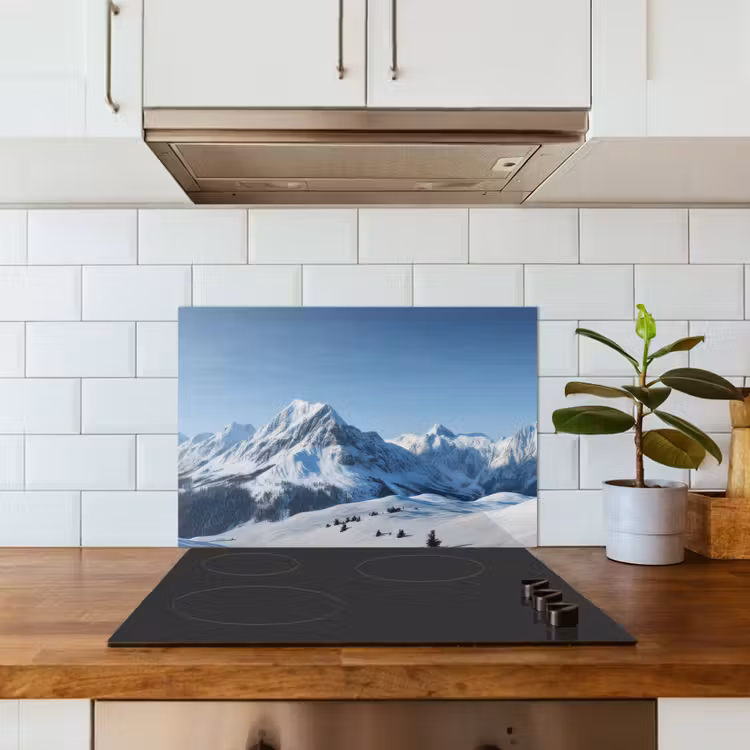 Paraschizzi cucina - Montagne - Neve - Inverno — 3